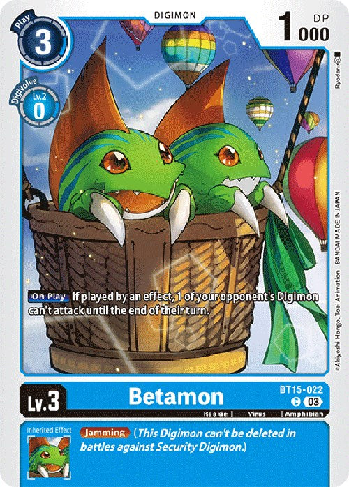 Betamon [BT15-022] [Exceed Apocalypse] | Cracking-Singles