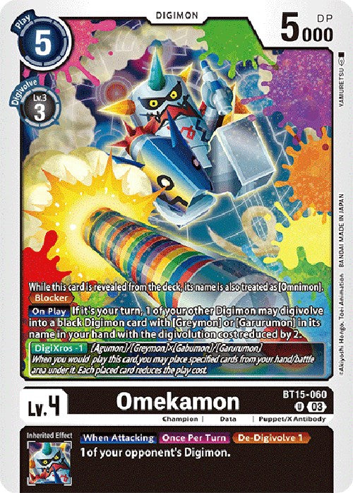 Omekamon [BT15-060] [Exceed Apocalypse] | Cracking-Singles