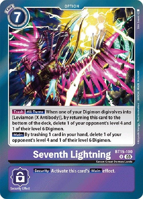 Seventh Lightning [BT15-100] [Exceed Apocalypse] | Cracking-Singles