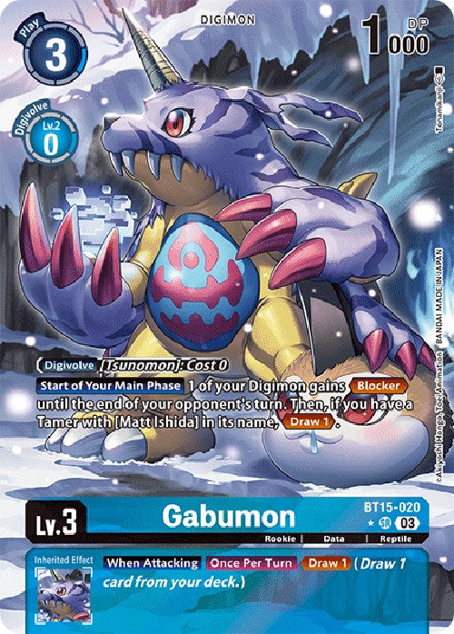 Gabumon [BT15-020] (Alternate Art) [Exceed Apocalypse] | Cracking-Singles