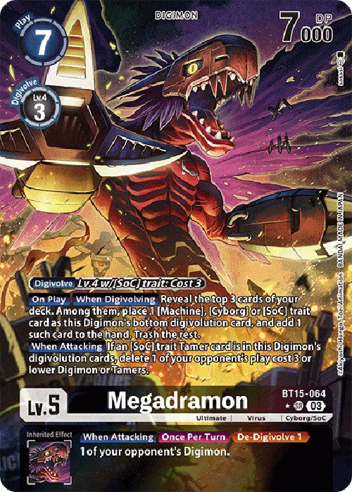 Megadramon [BT15-064] (Alternate Art) [Exceed Apocalypse] | Cracking-Singles