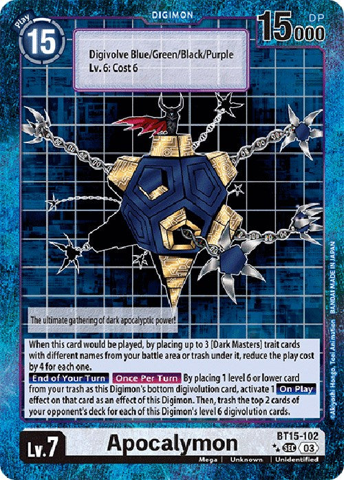 Apocalymon [BT15-102] (Special Edition Alternate Art) [Exceed Apocalypse] | Cracking-Singles