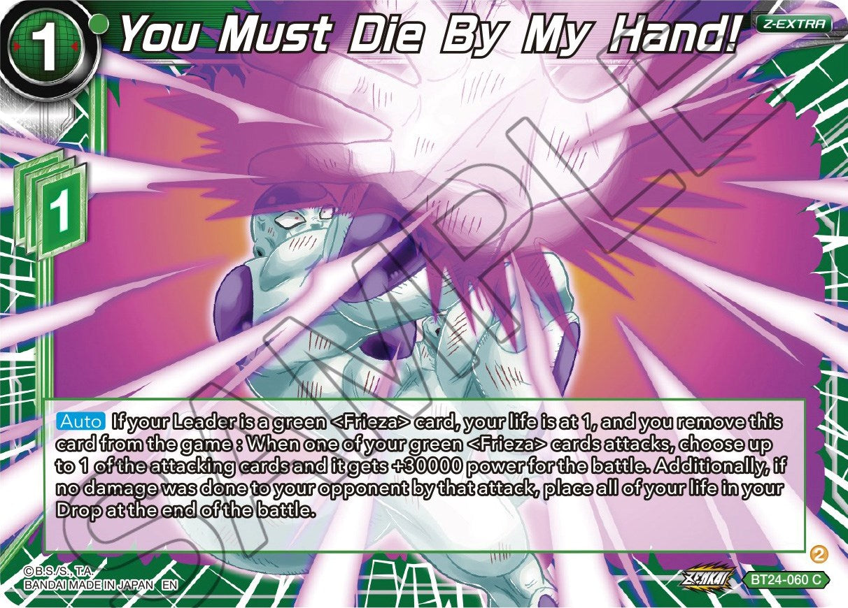 You Must Die By My Hand! (BT24-060) [Beyond Generations] | Cracking-Singles