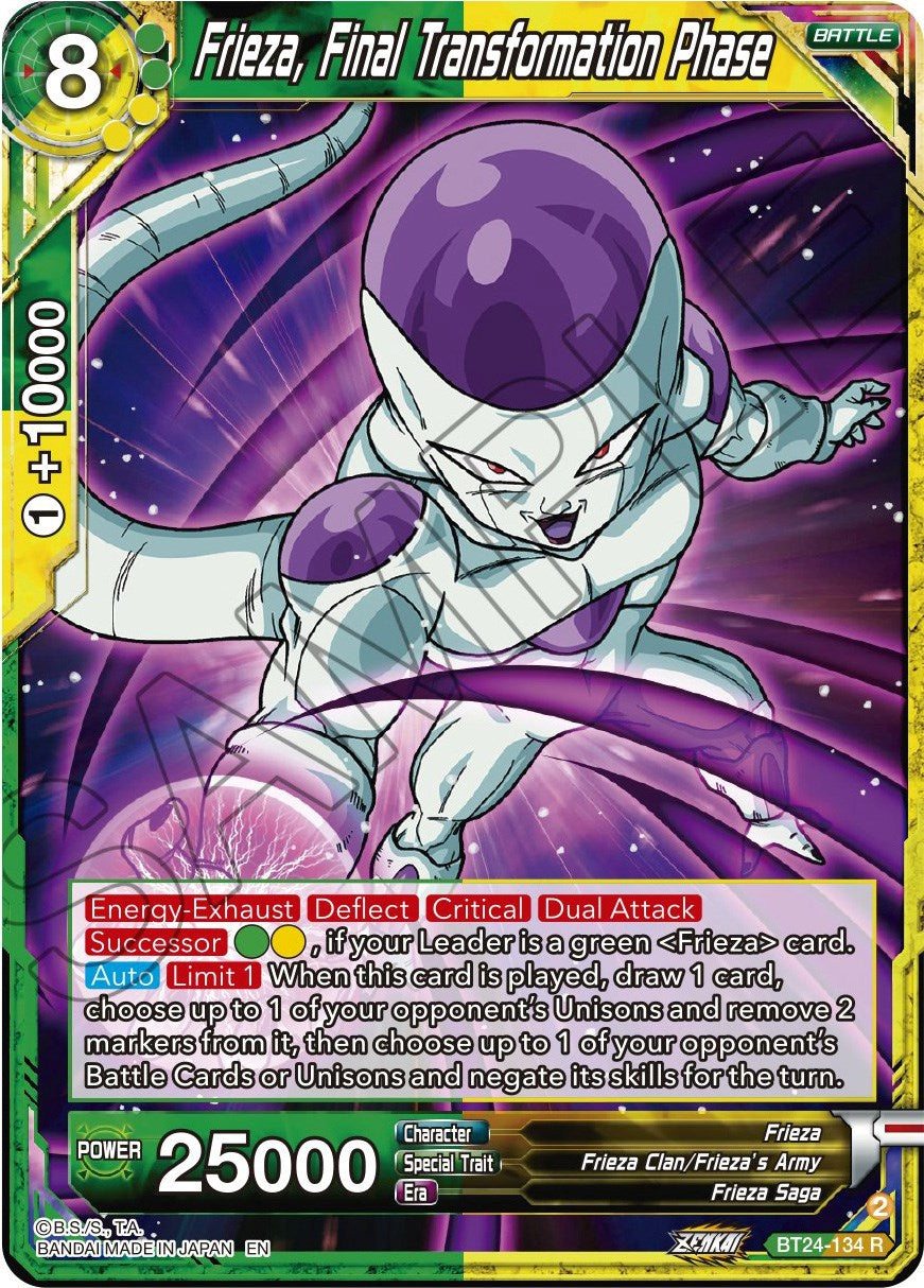 Frieza, Final Transformation Phase (BT24-134) [Beyond Generations] | Cracking-Singles