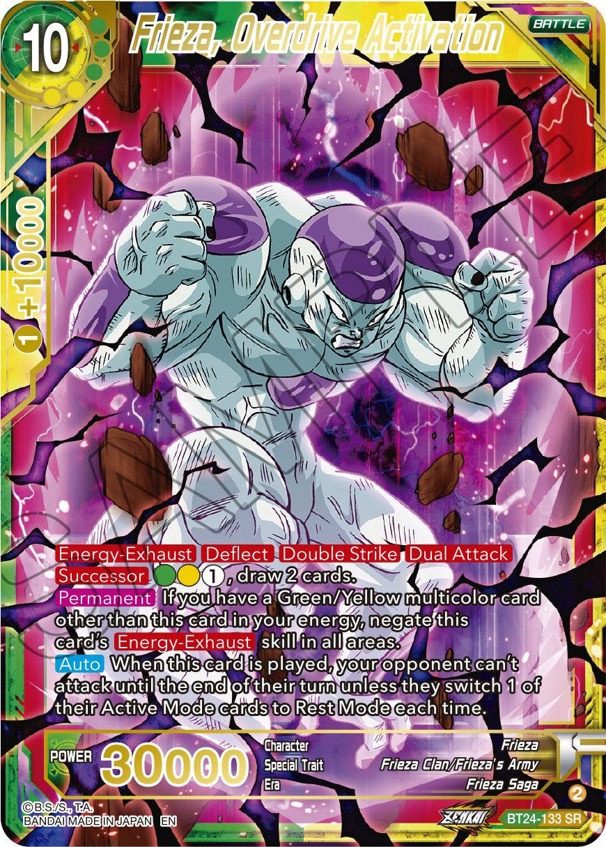 Frieza, Overdrive Activation (BT24-133) [Beyond Generations] | Cracking-Singles