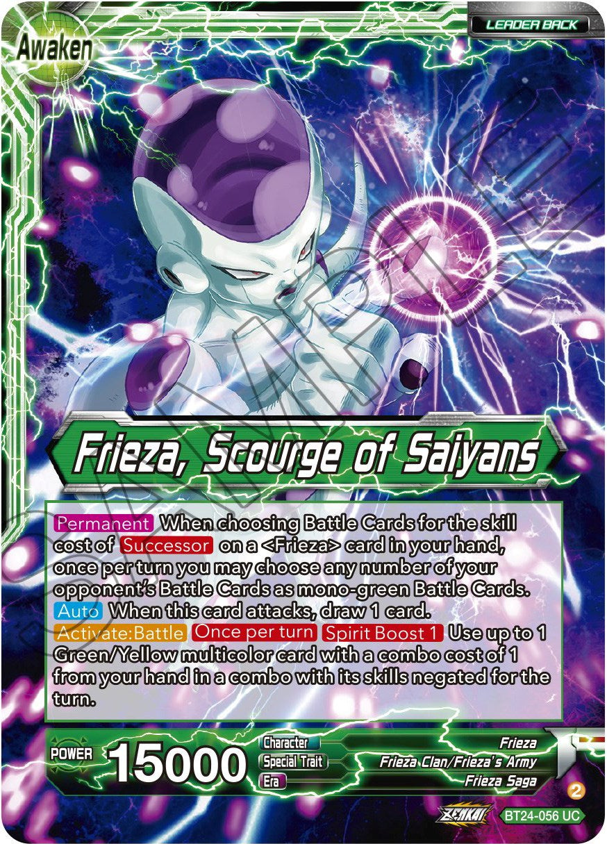 Frieza // Frieza, Scourge of Saiyans (BT24-056) [Beyond Generations] | Cracking-Singles