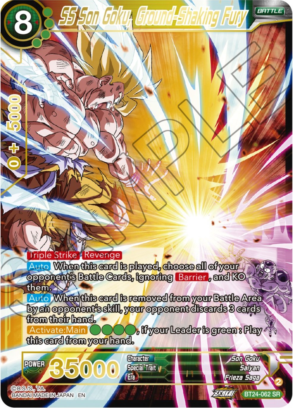 SS Son Goku, Ground-Shaking Fury (BT24-062) [Beyond Generations] | Cracking-Singles