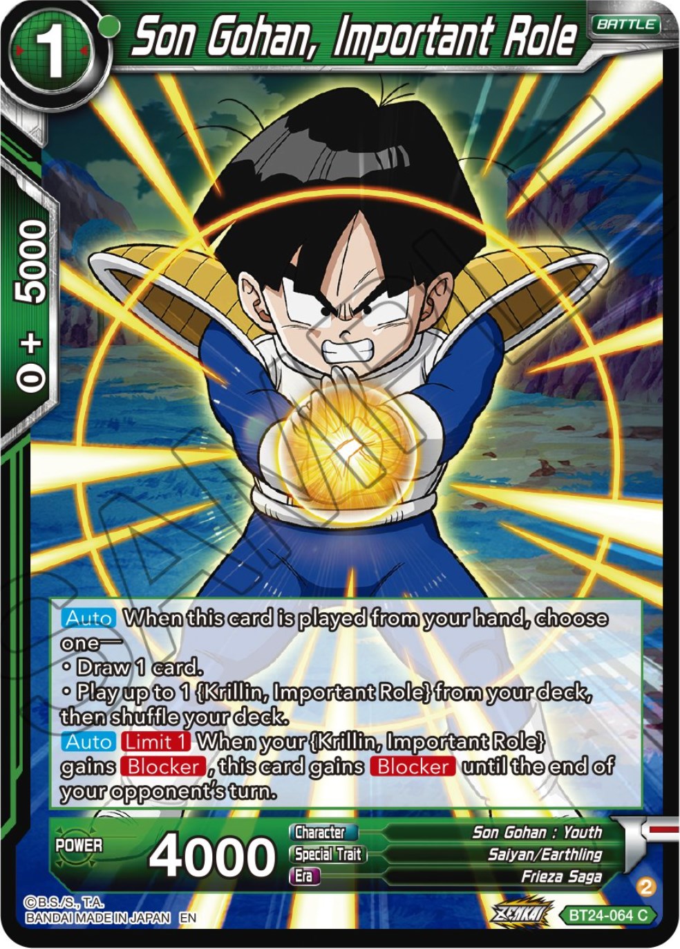 Son Gohan, Important Role (BT24-064) [Beyond Generations] | Cracking-Singles