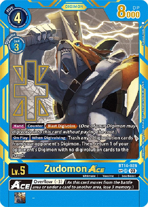 Zudomon Ace [BT14-026] [Exceed Apocalypse] | Cracking-Singles