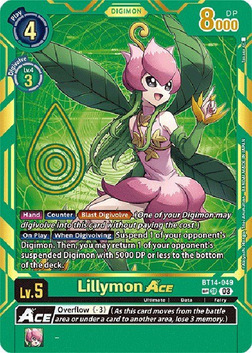 Lillymon Ace [BT14-049] [Exceed Apocalypse] | Cracking-Singles