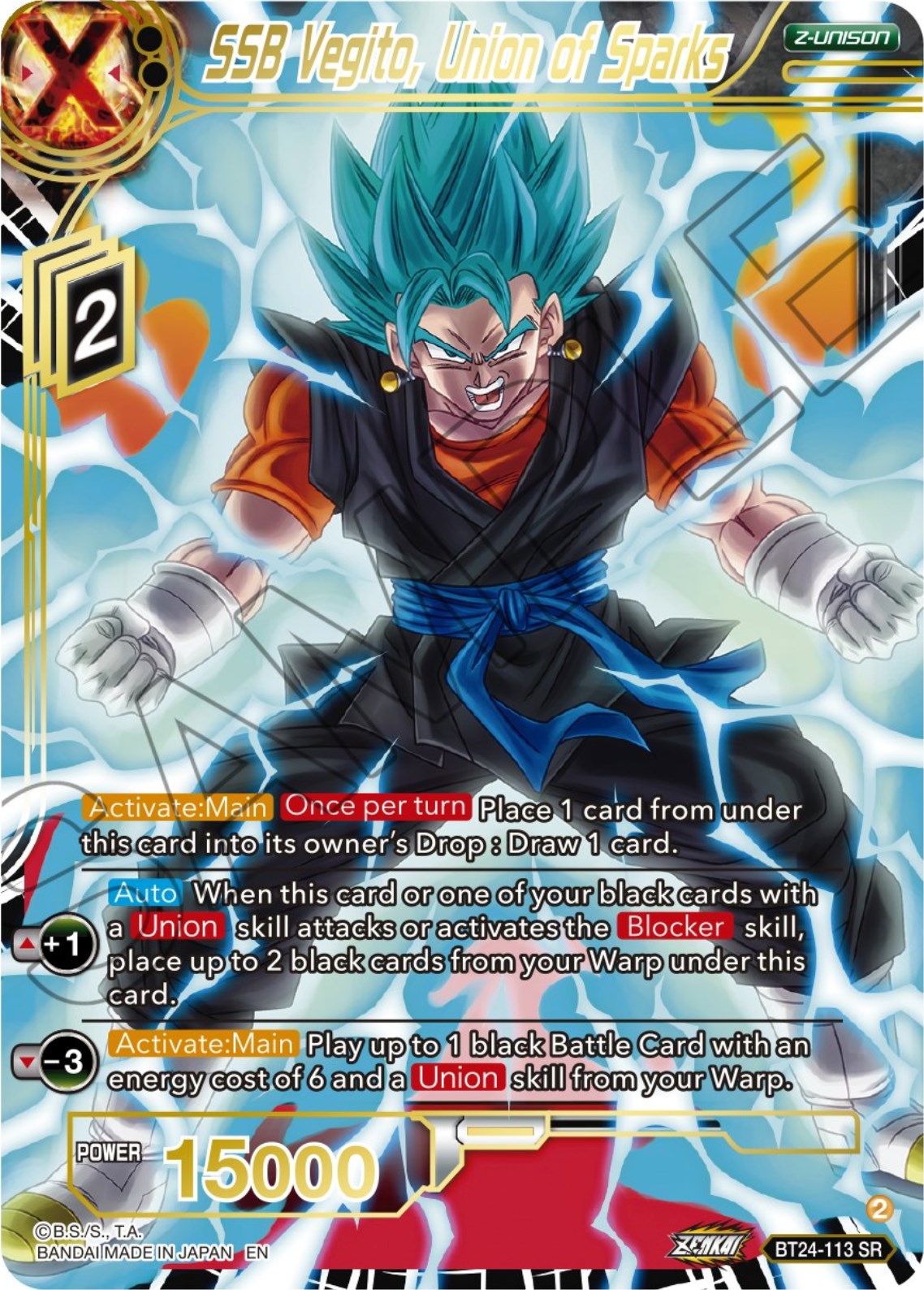 SSB Vegito, Union of Sparks (BT24-113) [Beyond Generations] | Cracking-Singles