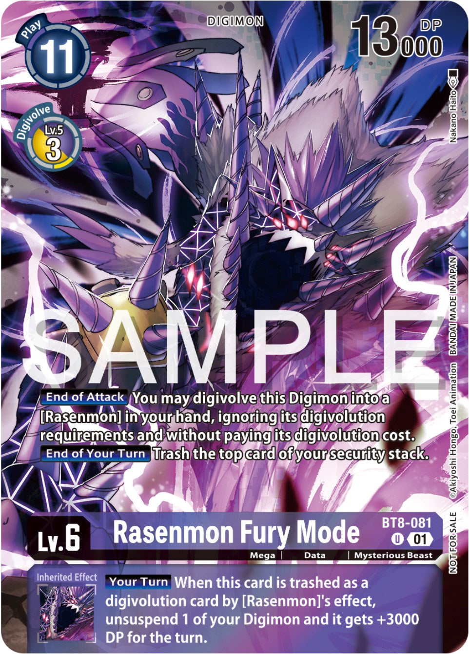 Rasenmon Fury Mode [BT8-081] (Official Tournament Pack Vol.12) [New Awakening Promos] | Cracking-Singles