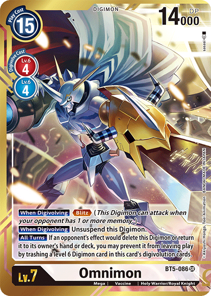 Omnimon [BT5-086] (Alternate Art - Sasasi) [Battle of Omni] | Cracking-Singles