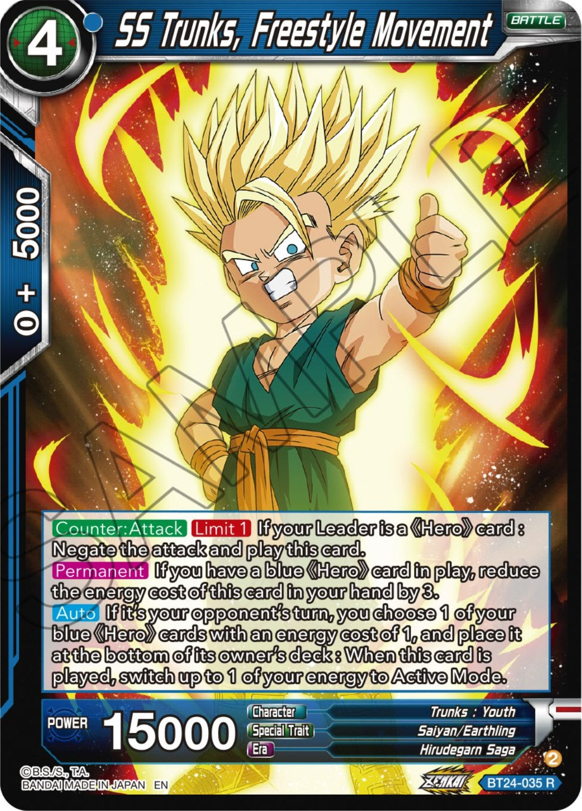 SS Trunks, Freestyle Movement (BT24-035) [Beyond Generations] | Cracking-Singles