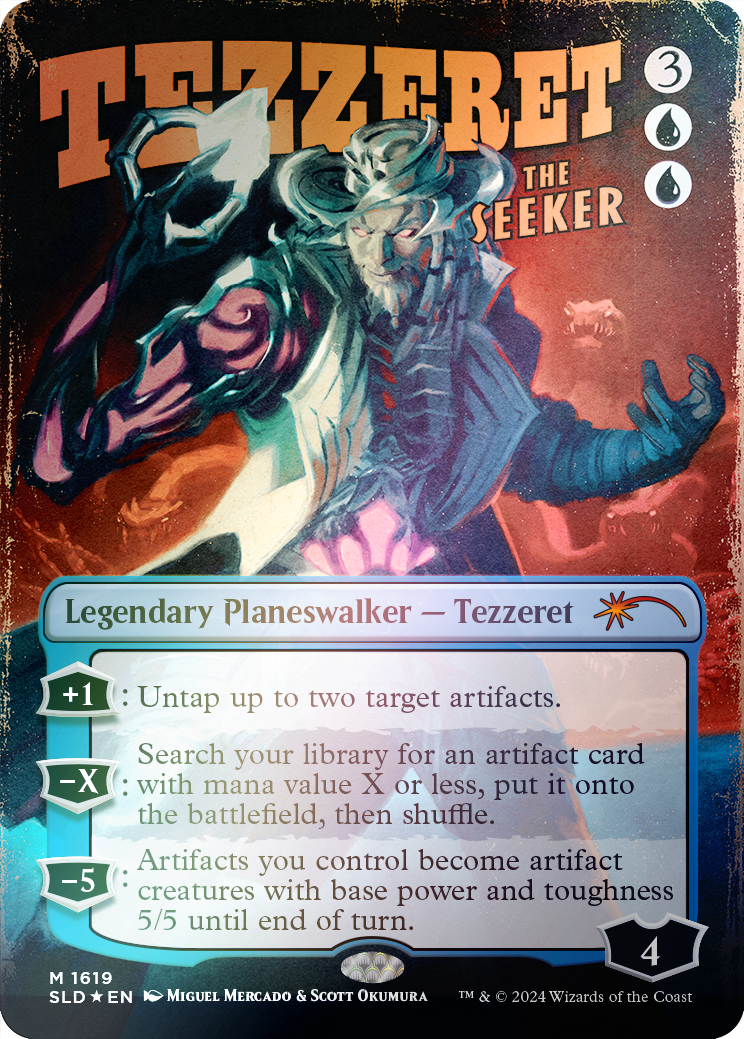 Tezzeret the Seeker (1619) (Rainbow Foil) [Secret Lair Drop Series] | Cracking-Singles