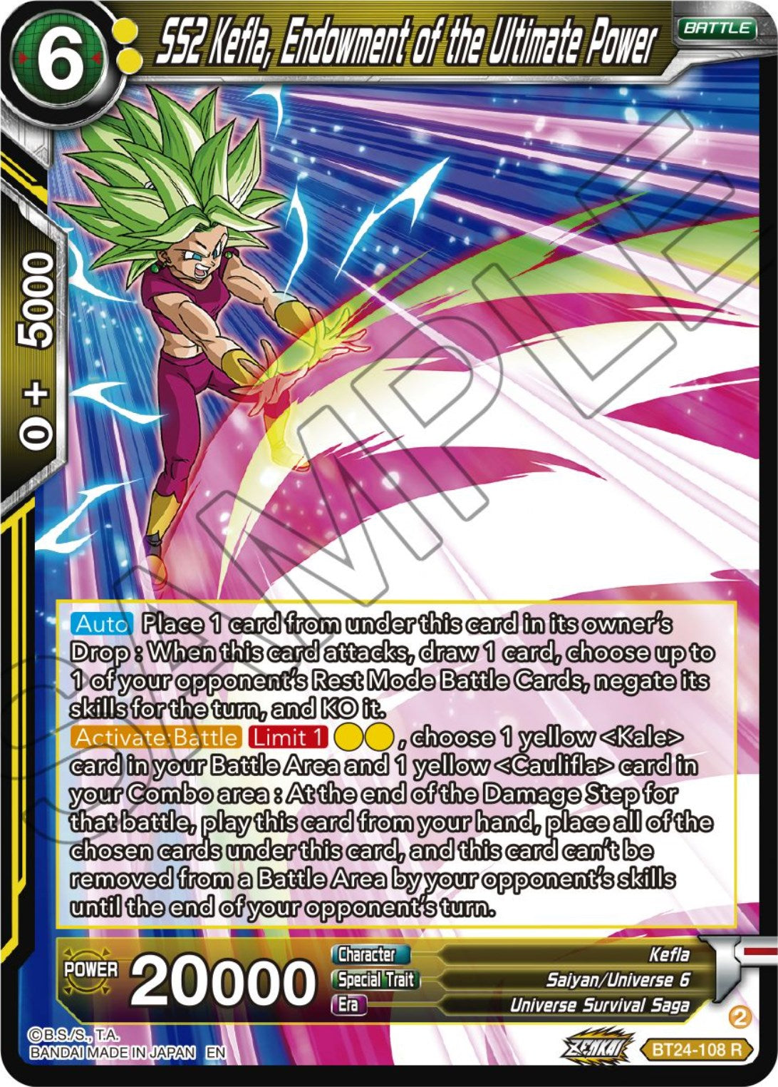 SS2 Kefla, Endowment of the Ultimate Power (BT24-108) [Beyond Generations] | Cracking-Singles