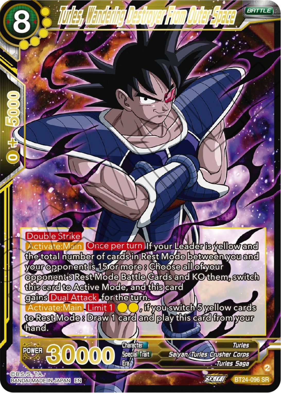 Turles, Wandering Destroyer From Outer Space (BT24-096) [Beyond Generations] | Cracking-Singles