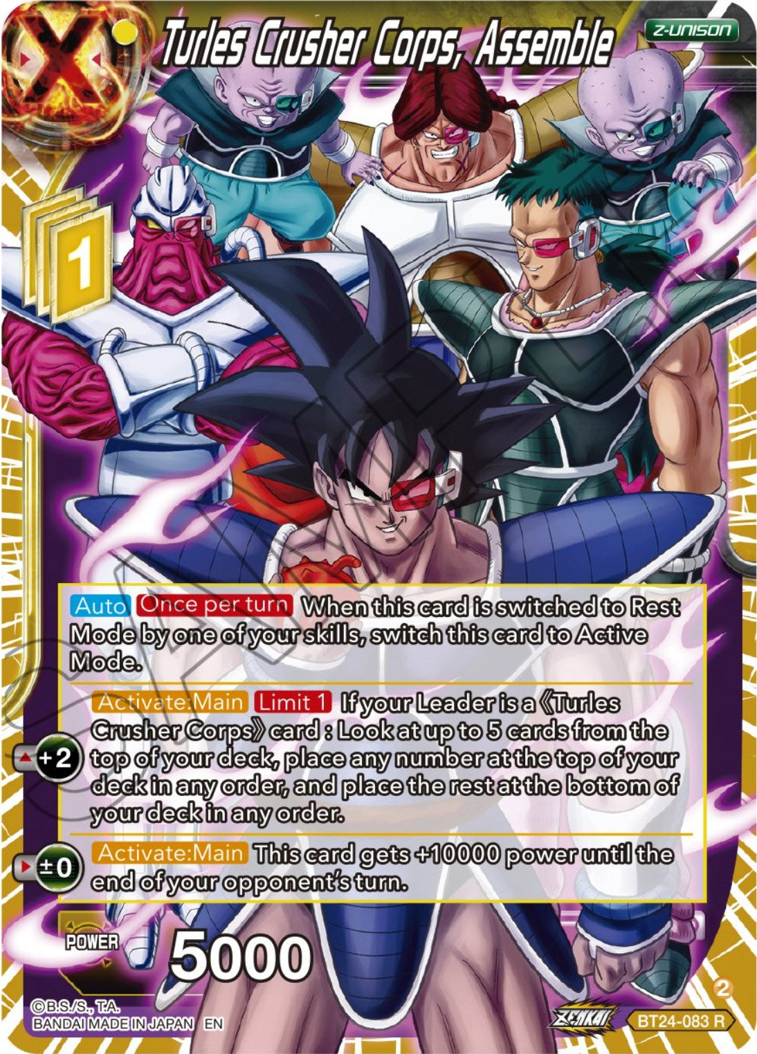 Turles Crusher Corps, Assemble (BT24-083) [Beyond Generations] | Cracking-Singles