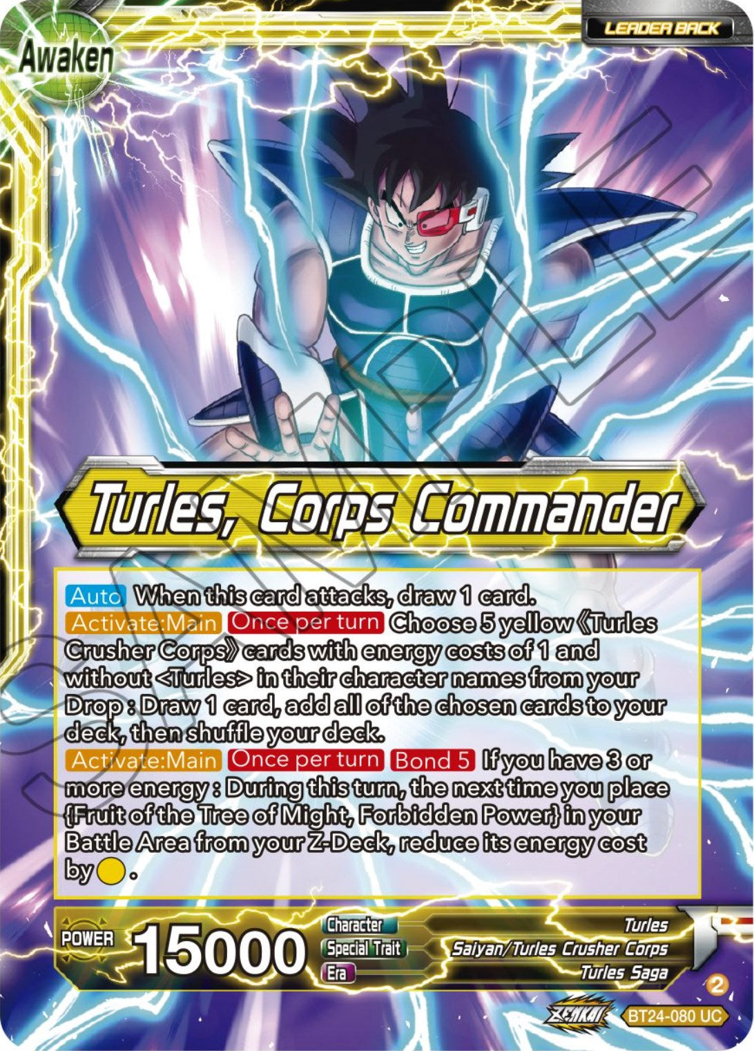 Turles // Turles, Corps Commander (BT24-080) [Beyond Generations] | Cracking-Singles