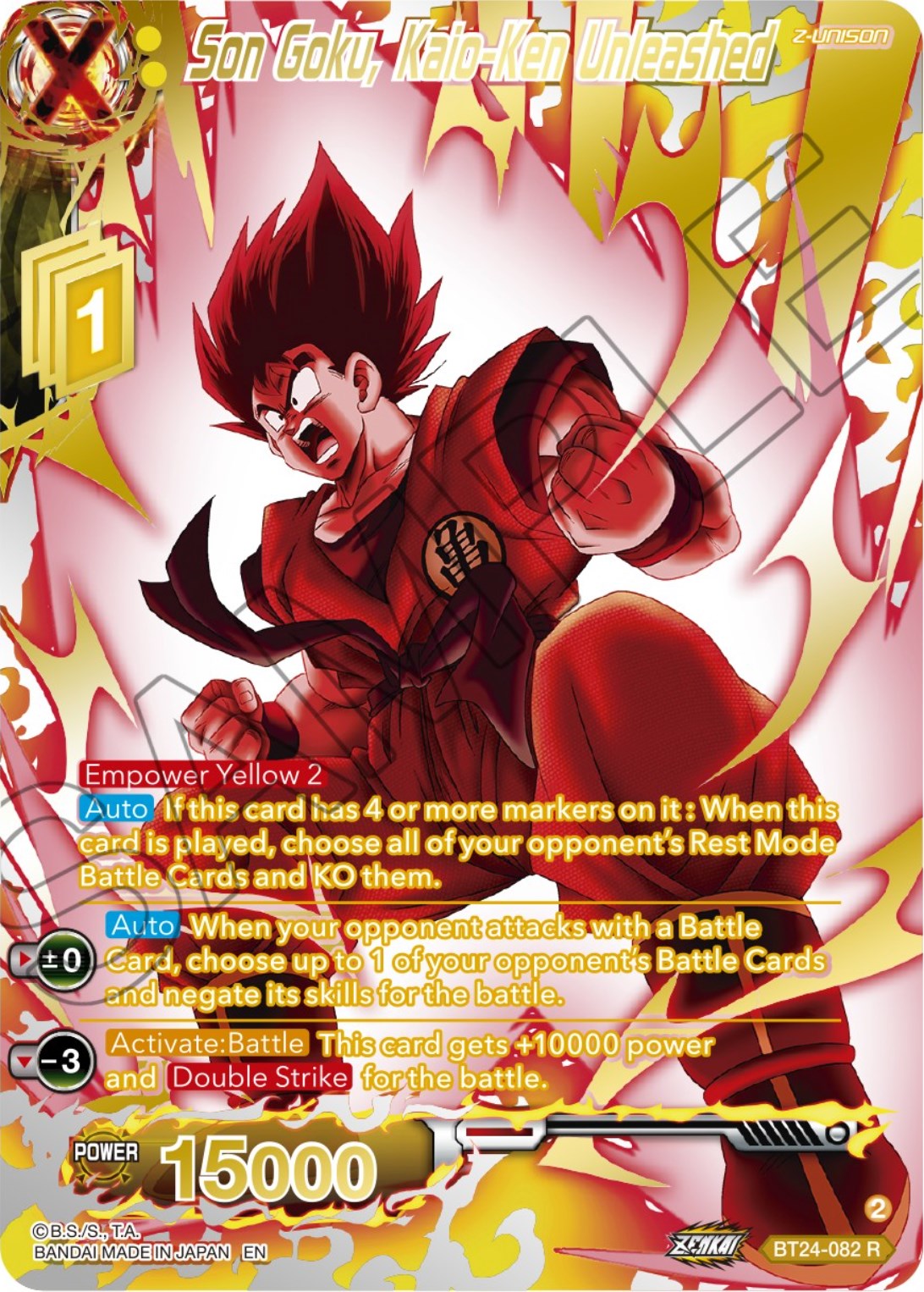 Son Goku, Kaio-Ken Unleashed (Collector Booster) (BT24-082) [Beyond Generations] | Cracking-Singles