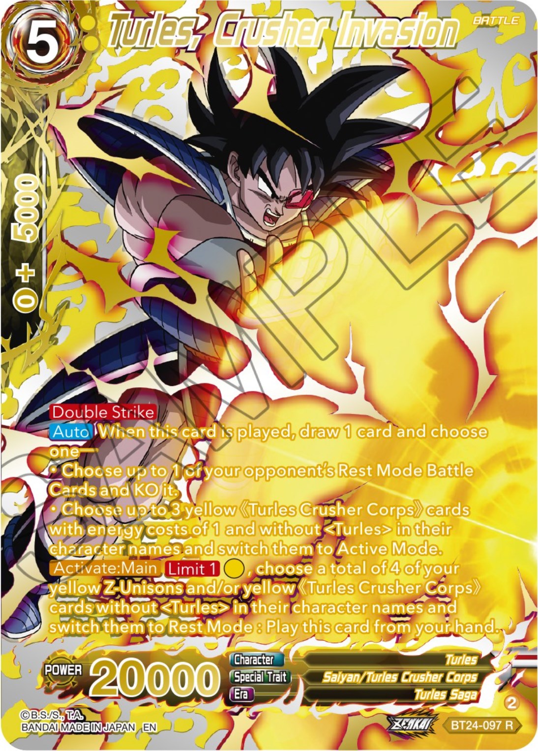 Turles, Crusher Invasion (Collector Booster) (BT24-097) [Beyond Generations] | Cracking-Singles