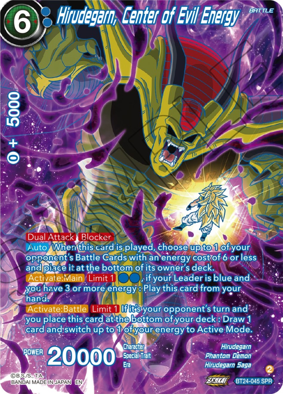 Hirudegarn, Center of Evil Energy (SPR) (BT24-045) [Beyond Generations] | Cracking-Singles