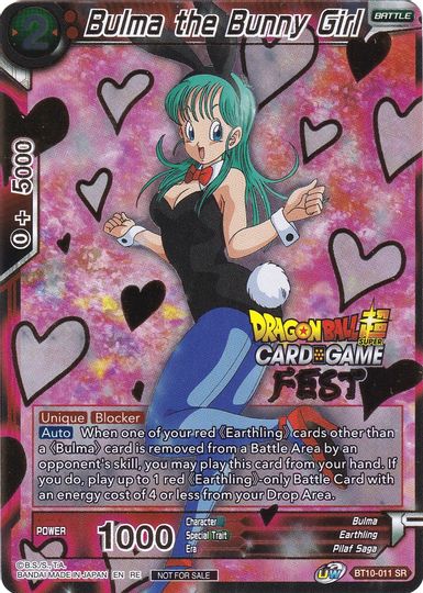 Bulma the Bunny Girl (Card Game Fest 2022) (BT10-011) [Tournament Promotion Cards] | Cracking-Singles