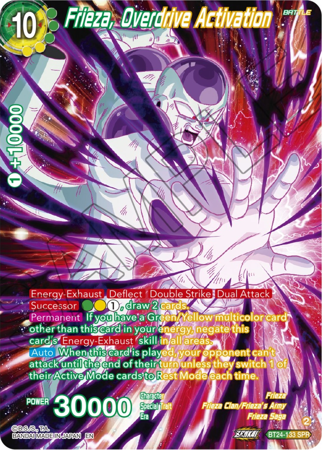 Frieza, Overdrive Activation (SPR) (BT24-133) [Beyond Generations] | Cracking-Singles