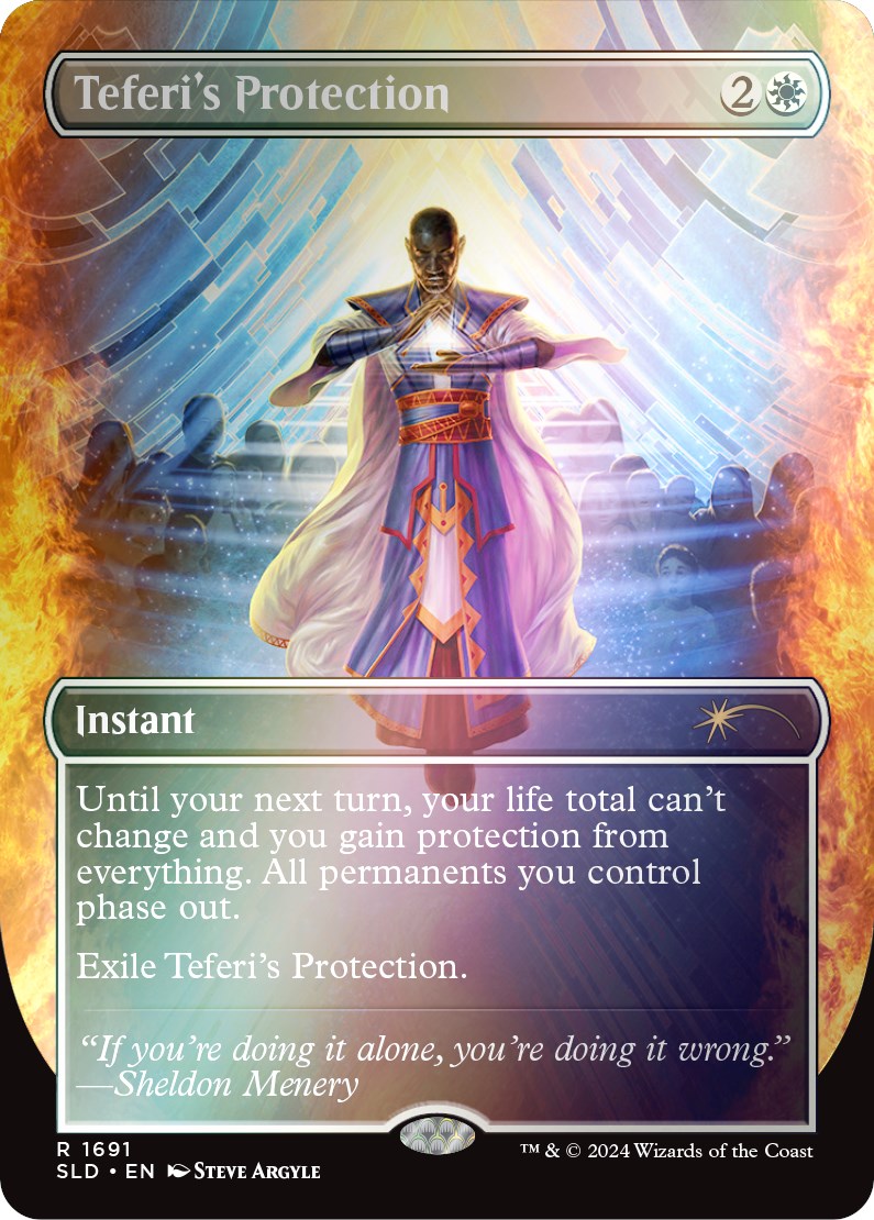 Teferi's Protection (1691) (Rainbow Foil) [Secret Lair Drop Series] | Cracking-Singles