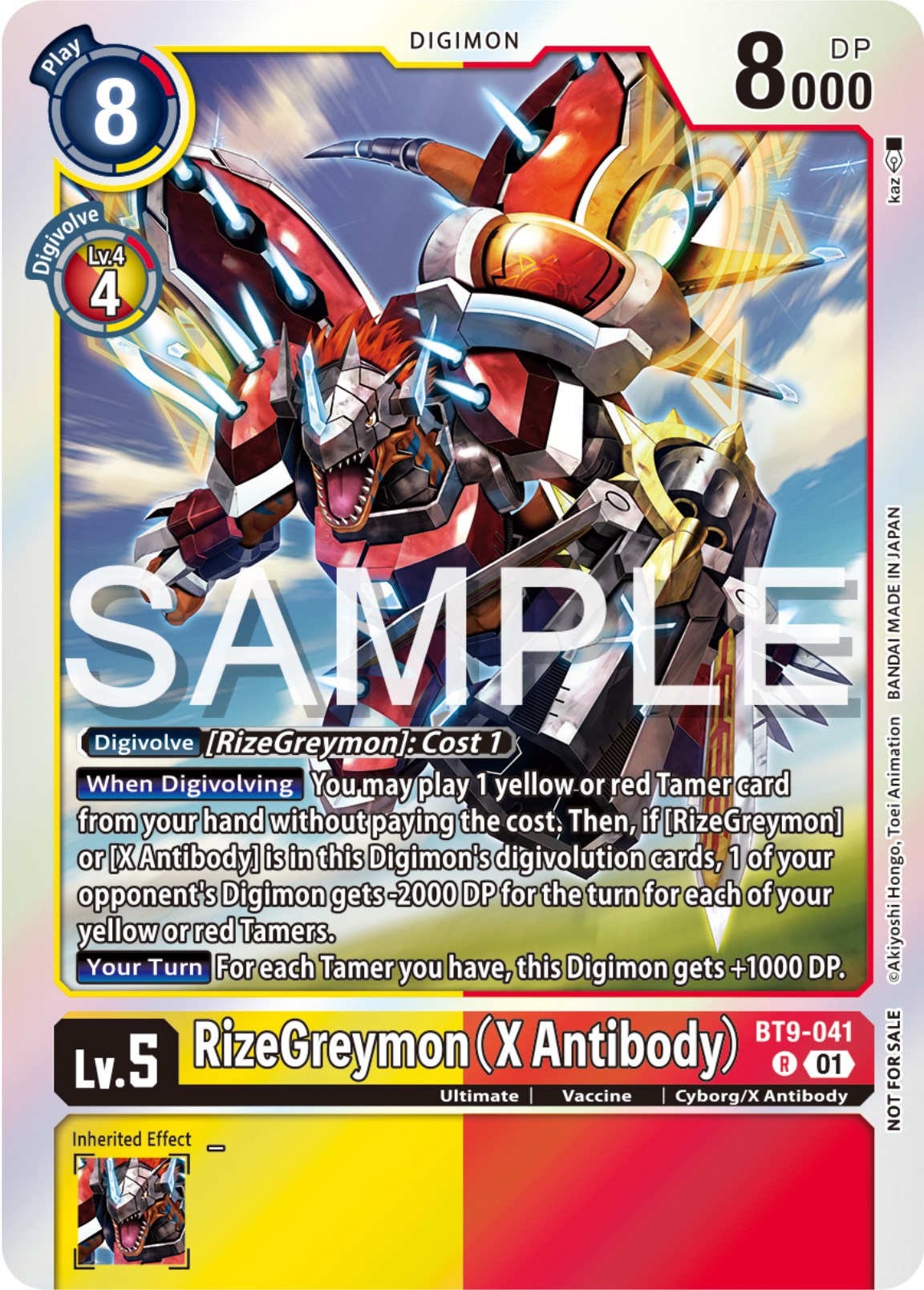 RizeGreymon (X Antibody) [BT9-041] (Event Pack 6) [X Record Promos] | Cracking-Singles