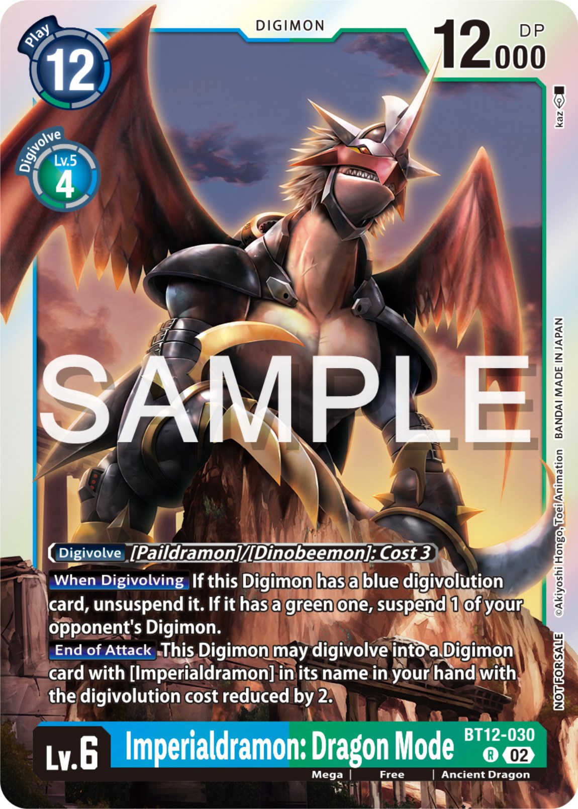 Imperialdramon: Dragon Mode [BT12-030] (Event Pack 6) [Across Time Promos] | Cracking-Singles