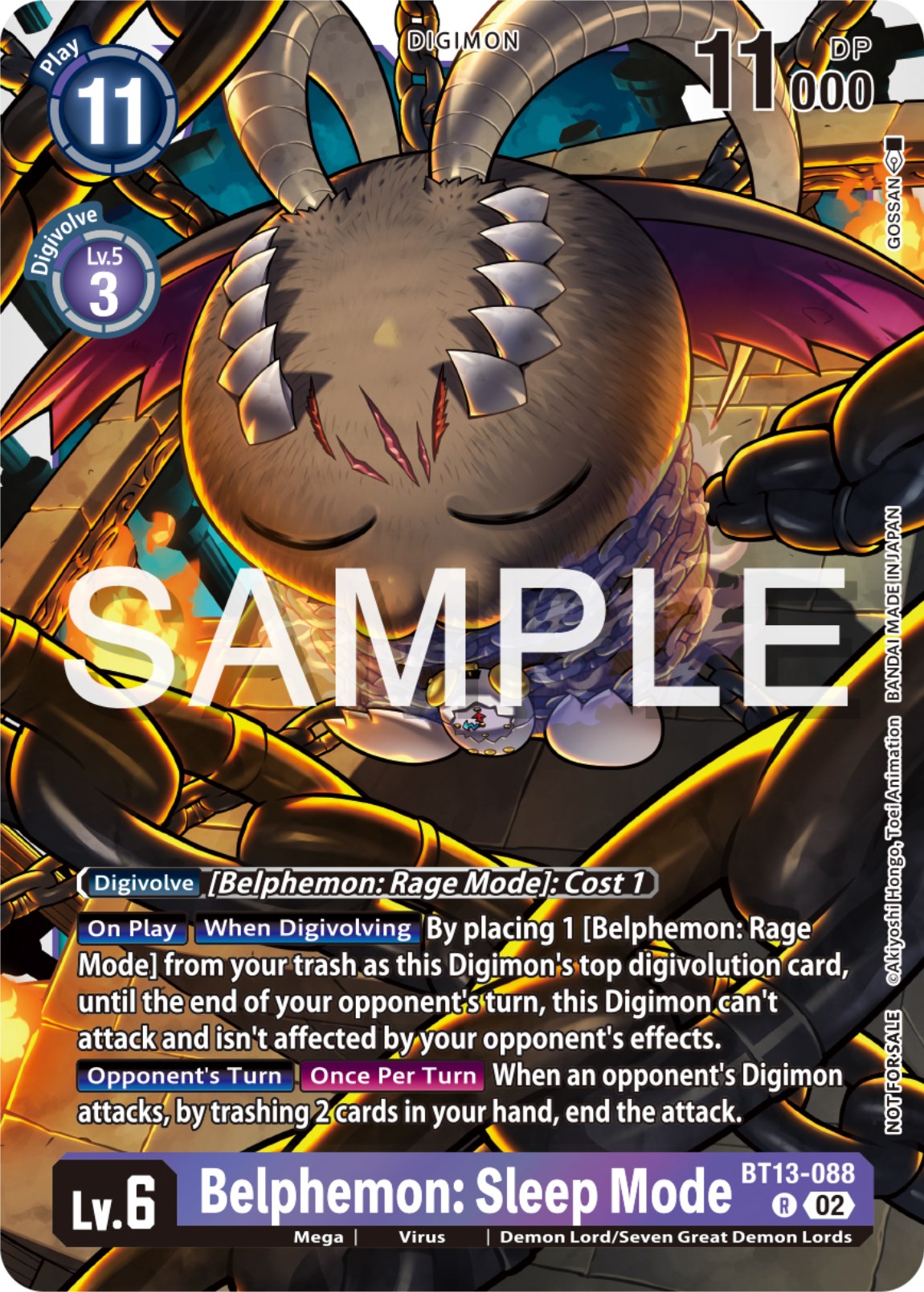 Belphemon: Sleep Mode [BT13-088] (Event Pack 6) [Versus Royal Knights Promos] | Cracking-Singles