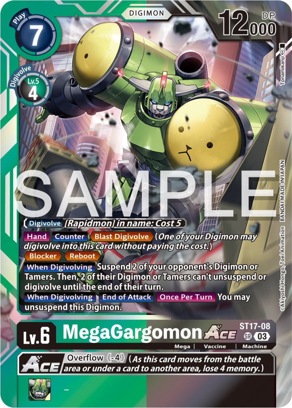 MegaGargomon Ace [ST17-08] [Starter Deck: Double Typhoon Advanced Deck Set] | Cracking-Singles