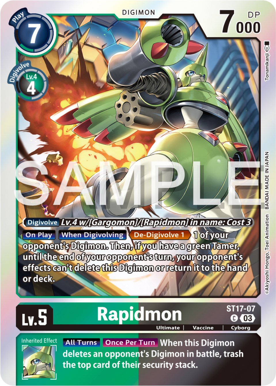 Rapidmon [ST17-07] [Starter Deck: Double Typhoon Advanced Deck Set] | Cracking-Singles