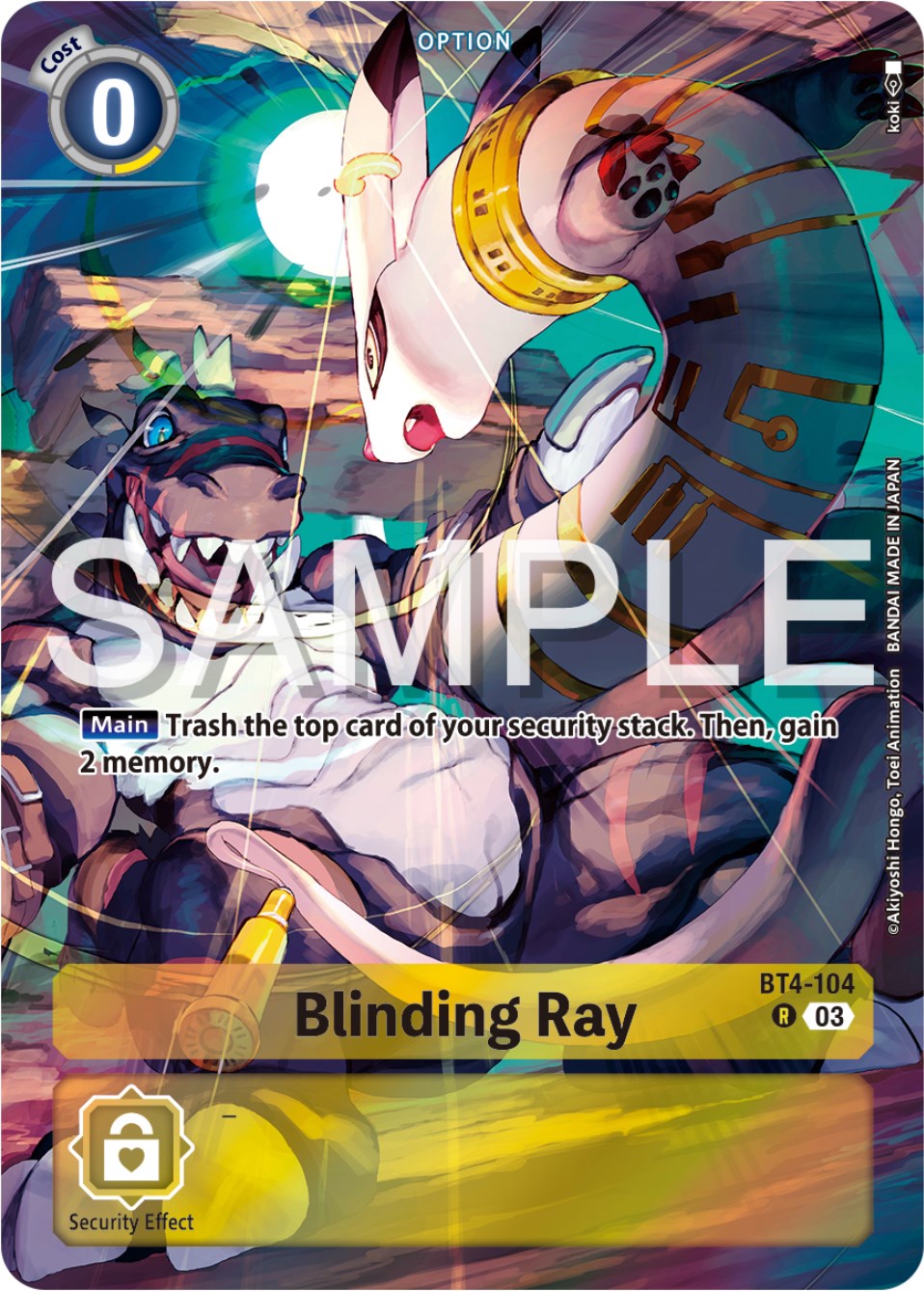 Blinding Ray [BT4-104] (Reprint) [Starter Deck: Double Typhoon Advanced Deck Set] | Cracking-Singles