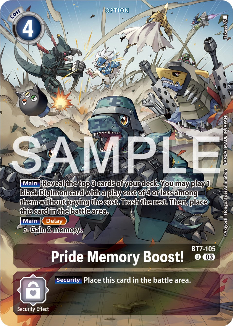 Pride Memory Boost! [BT7-105] (Reprint) [Starter Deck: Double Typhoon Advanced Deck Set] | Cracking-Singles