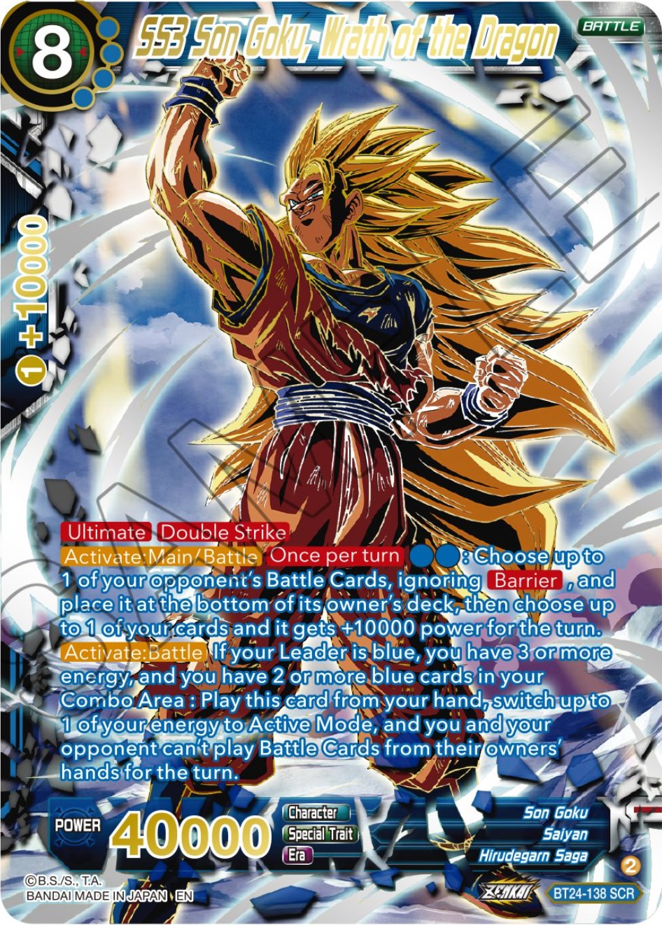 SS3 Son Goku, Wrath of the Dragon (Collector Booster) (BT24-138) [Beyond Generations] | Cracking-Singles