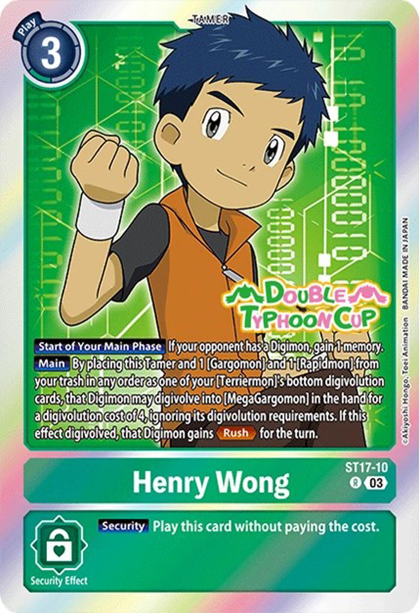 Henry Wong [ST17-10] [Starter Deck: Double Typhoon Advanced Deck Set Pre-Release Cards] | Cracking-Singles