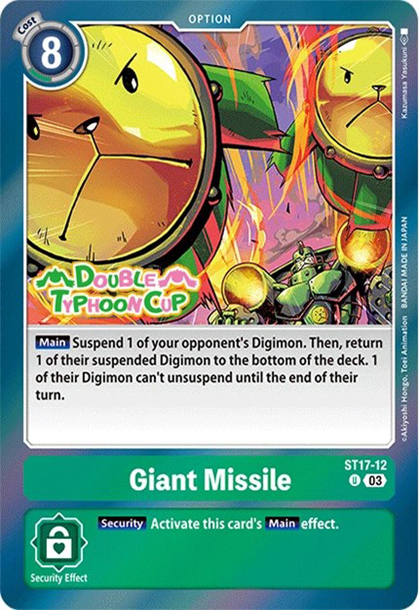 Giant Missile [ST17-12] [Starter Deck: Double Typhoon Advanced Deck Set Pre-Release Cards] | Cracking-Singles