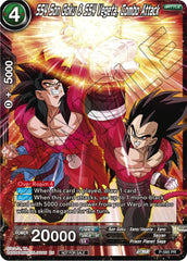 SS4 Son Goku & SS4 Vegeta, Combo Attack (Zenkai Series Tournament Pack Vol.7) (P-585) [Tournament Promotion Cards] | Cracking-Singles