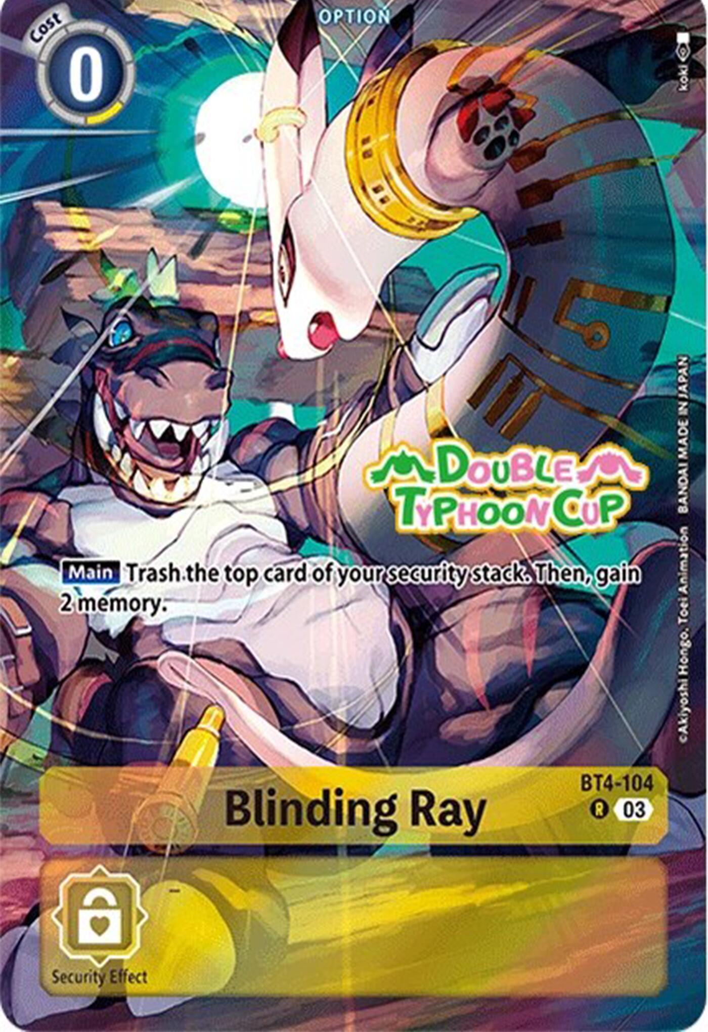 Blinding Ray [BT4-104] (Bonus Pack) [Starter Deck: Double Typhoon Advanced Deck Set Pre-Release Cards] | Cracking-Singles