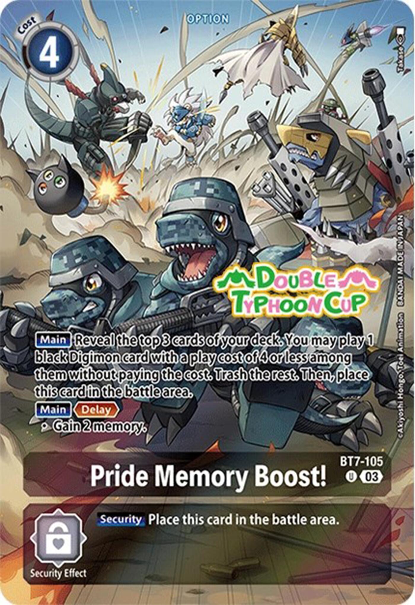 Pride Memory Boost! [BT7-105] (Bonus Pack) [Starter Deck: Double Typhoon Advanced Deck Set Pre-Release Cards] | Cracking-Singles