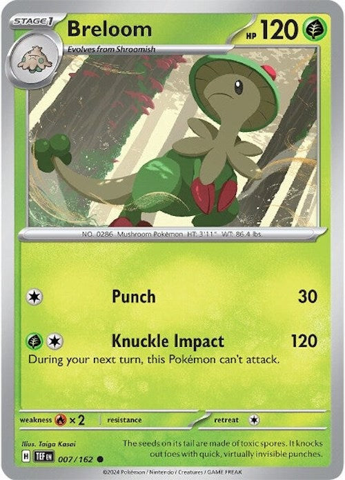 Breloom (007/162) [Scarlet & Violet: Temporal Forces] | Cracking-Singles