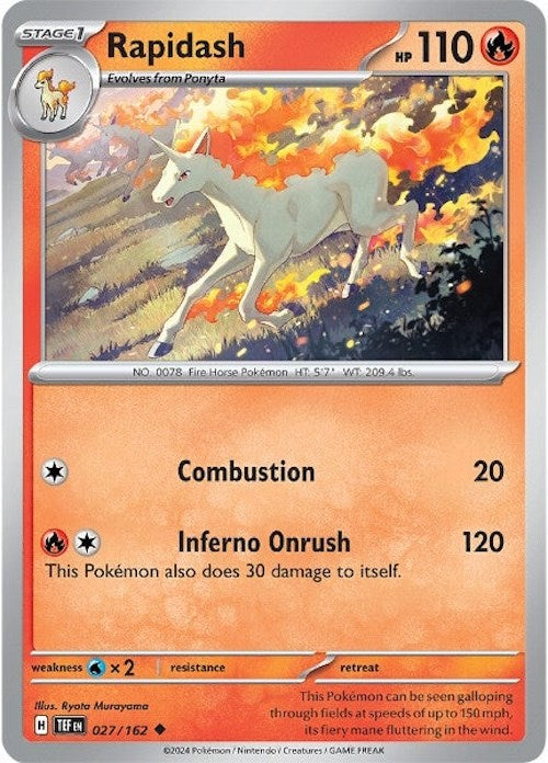 Rapidash (027/162) [Scarlet & Violet: Temporal Forces] | Cracking-Singles