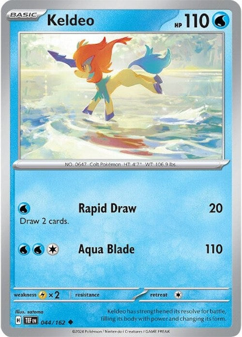 Keldeo (044/162) [Scarlet & Violet: Temporal Forces] | Cracking-Singles