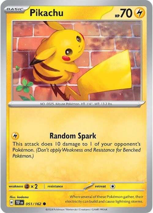 Pikachu (051/162) [Scarlet & Violet: Temporal Forces] | Cracking-Singles