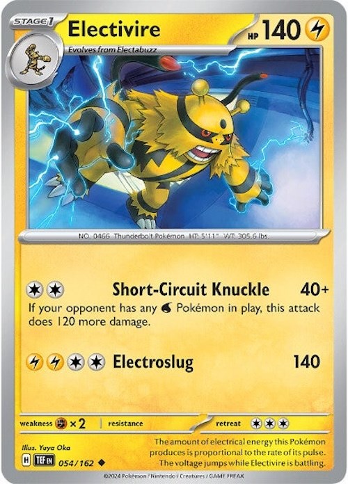 Electivire (054/162) [Scarlet & Violet: Temporal Forces] | Cracking-Singles