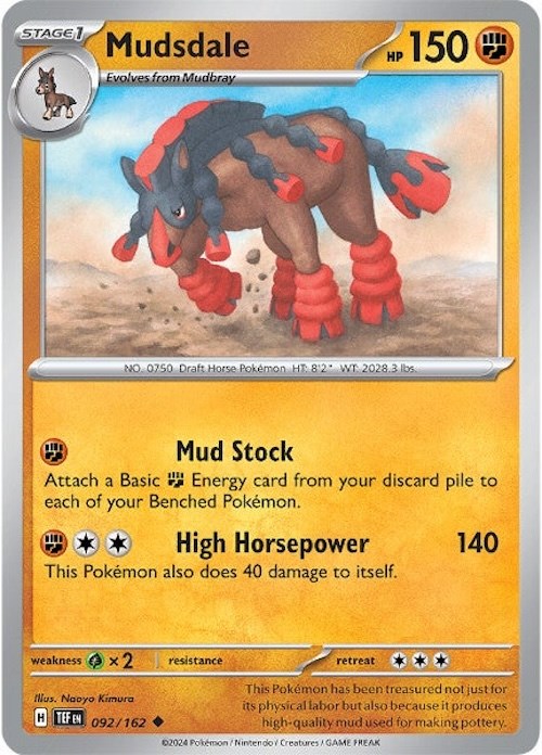 Mudsdale (092/162) [Scarlet & Violet: Temporal Forces] | Cracking-Singles