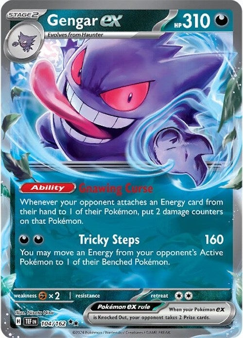 Gengar ex (104/162) [Scarlet & Violet: Temporal Forces] | Cracking-Singles