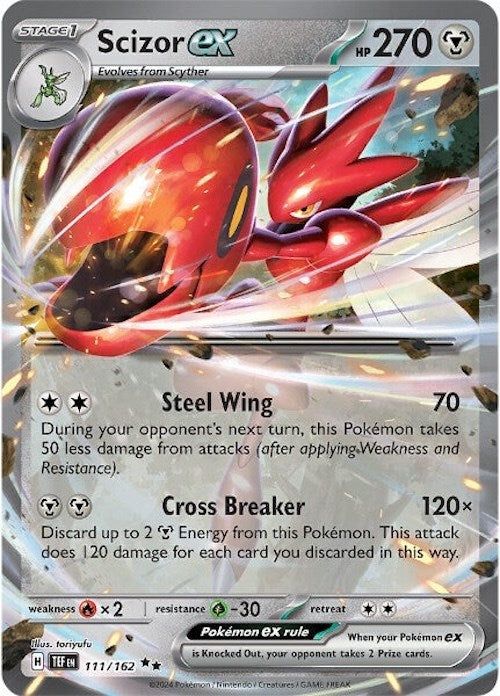 Scizor ex (111/162) [Scarlet & Violet: Temporal Forces] | Cracking-Singles